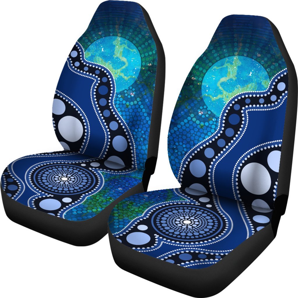 aboriginal-car-seat-covers-australia-indigenous-flag-circle-dot-painting-art-blue
