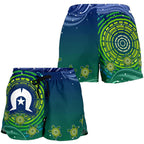 Torres Strait Islanders Women's Shorts - Aboriginal Turtle - Vibe Hoodie