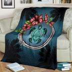 new-zealand-premium-blanket-polynesian-ohana-turtle-hibiscus-mother-son