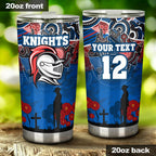 custom-personalised-knights-tumbler-newcastle-anzac-day-aboriginal
