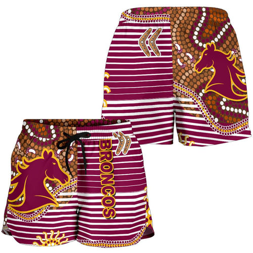 Broncos Super Women Shorts Indigenous Brisbane - Vibe Hoodie