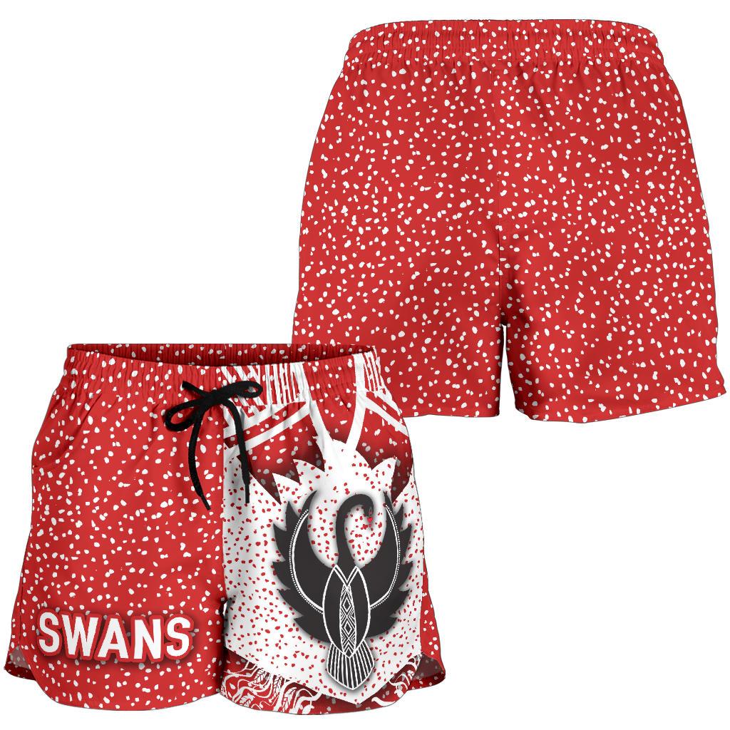Sydney Women Shorts Indigenous Swans - Vibe Hoodie