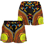Shorts Women - Aboriginal Style & Flag, Dot Painting - Vibe Hoodie