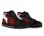 south-sydney-rabbitohs-high-top-shoe-anzac-day-poppy-flower-vibes