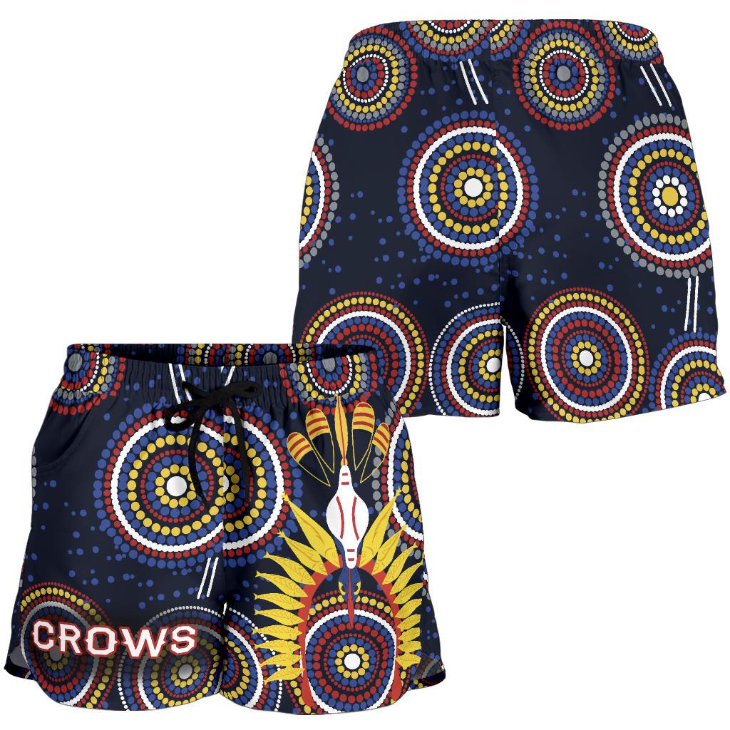 Adelaide Women Shorts Original Indigenous Crows - Vibe Hoodie