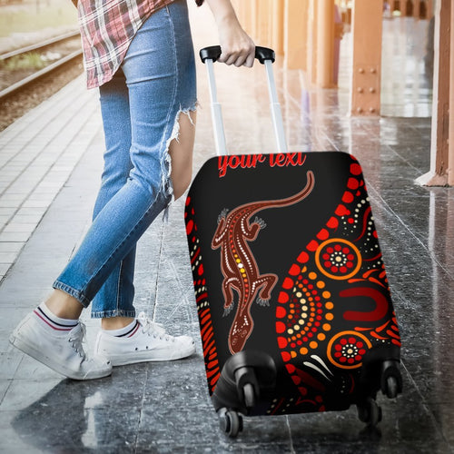 aboriginal-personalised-luggage-covers-aboriginal-lizard-with-dot-painting-patterns