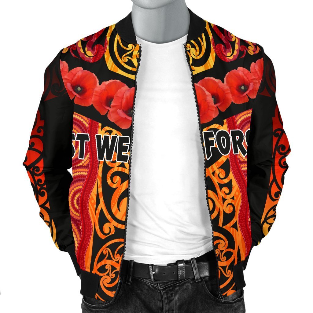anzac-lest-we-forget-poppy-men-bomber-jacket-new-zealand-maori-silver-fern-australia-aboriginal