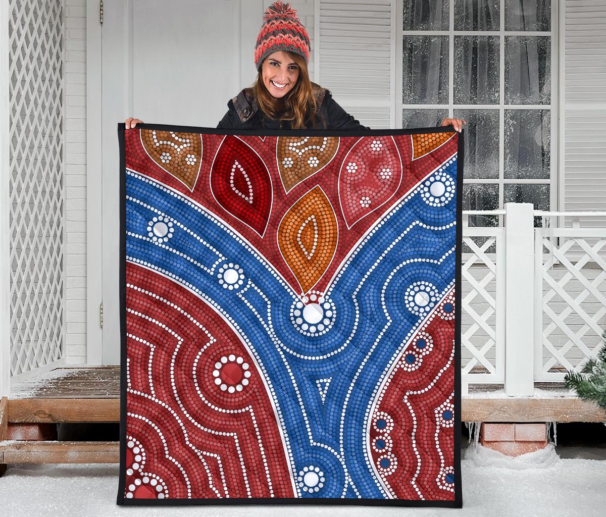 aboriginal-premium-quilt-australia-aboriginal-river
