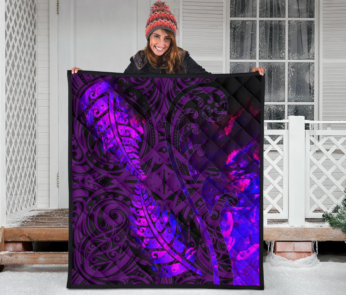 aotearoa-maori-premium-quilt-silver-fern-koru-vibes-purple