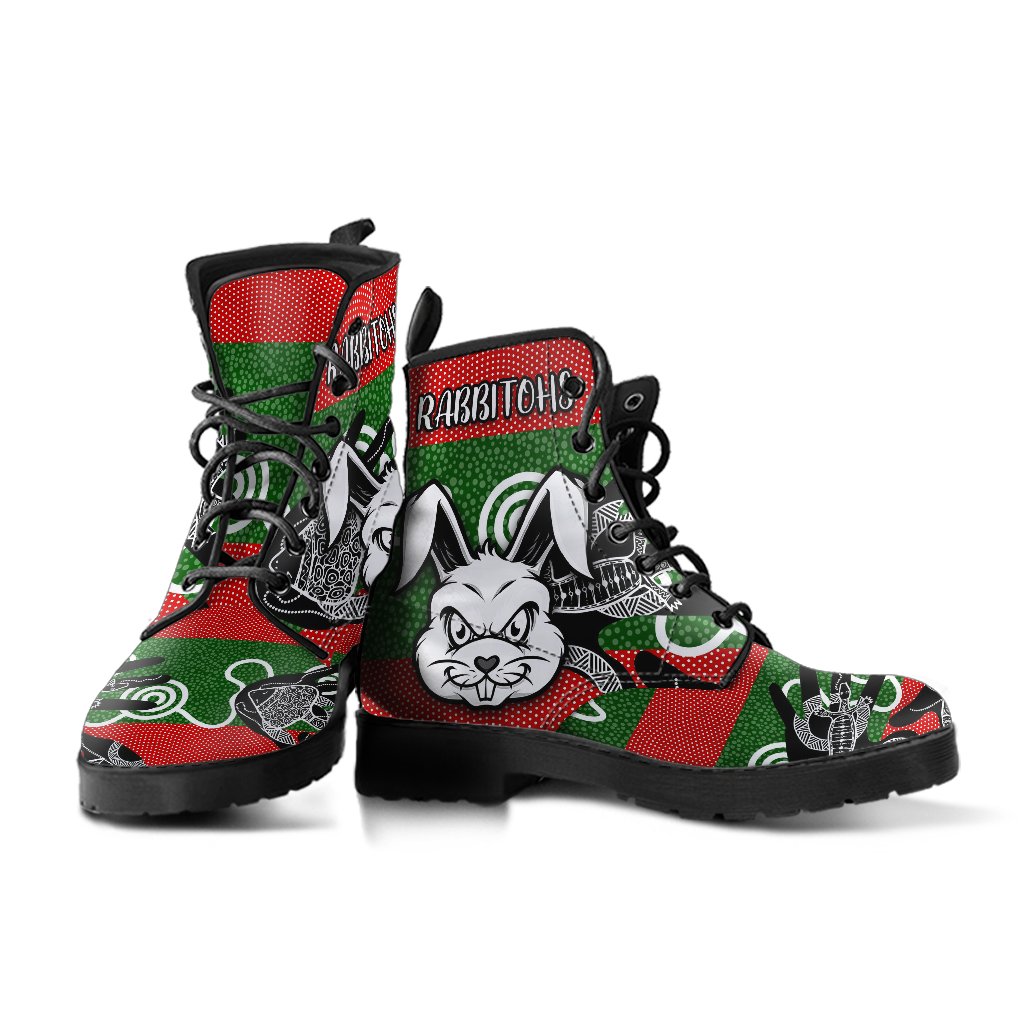 rabbitohs-indigenous-leather-boots-rabbit-head