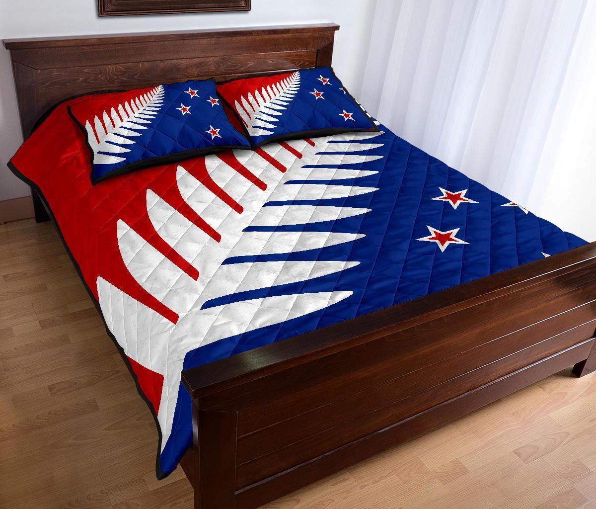 new-zealand-flag-silver-fern-red-white-and-blue-quilt-bed-set
