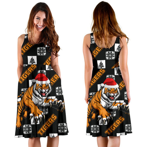 Wests Christmas Women's Dress Tigers Fancy - Vibe Hoodie