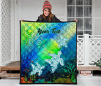 custom-text-aboriginal-premium-quilt-indigenous-turtle-ocean-dot-painting-art