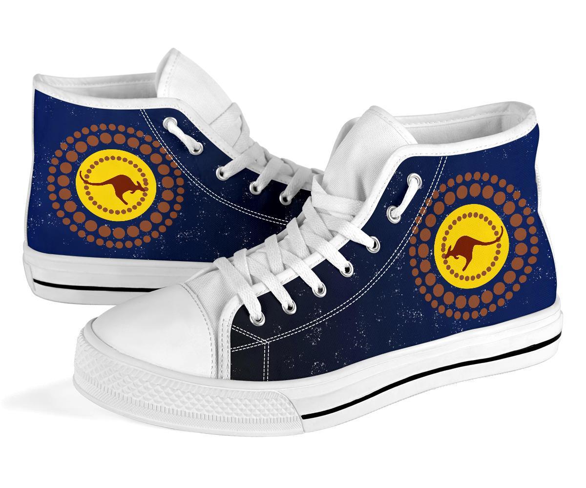 1staustralia-high-top-shoes-kangaroo-on-the-sun