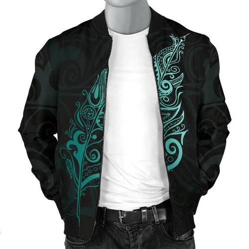 light-silver-fern-new-zealand-men-bomber-jacket-turquoise