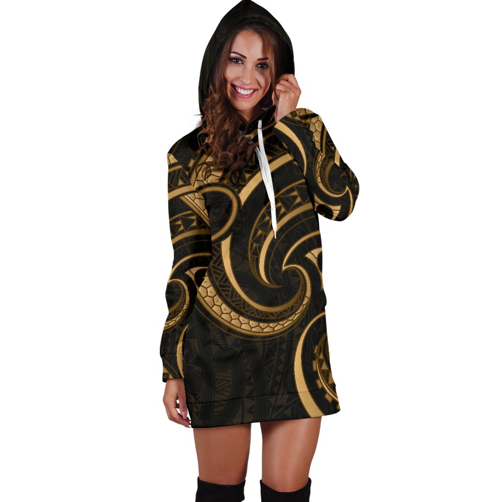 new-zealand-maori-mangopare-women-hoodie-dress-polynesian-gold