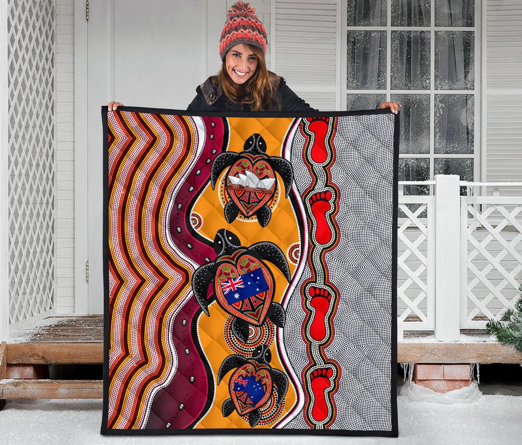 premium-quilt-aboriginal-patterns-quilt-turtle