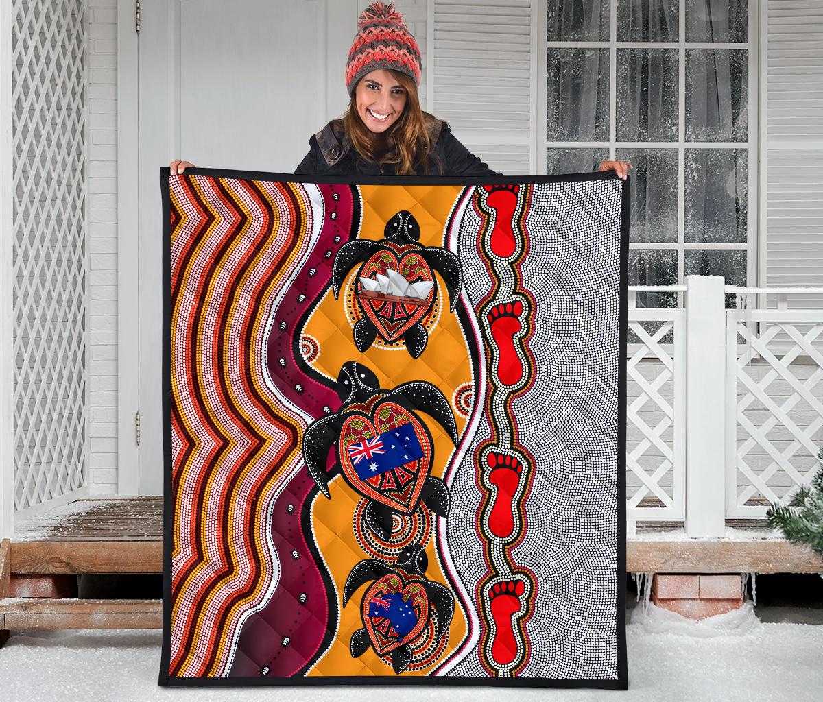 premium-quilt-aboriginal-patterns-quilt-turtle