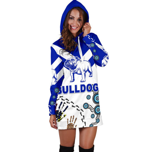 Canterbury-Bankstown Bulldogs Women Hoodie Dress Indigenous - NO.1 - Vibe Hoodie