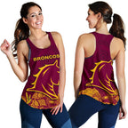 Brisbane Women Racerback Tank Broncos Indigenous - Vibe Hoodie
