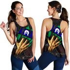 Aboriginal WoMen's Racerback Tank - Torres Strait Blood In Me - Vibe Hoodie