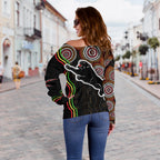 Panthers Black Off Shoulder Sweater Indigenous Penrith Version - Vibe Hoodie