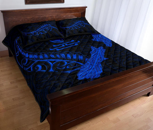 new-zealand-heart-quilt-bed-set-map-kiwi-mix-silver-fern-blue