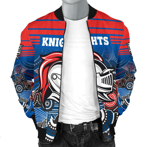 custom-personalised-newcastle-knights-mens-bomber-jacket-aboriginal-horizontal-style