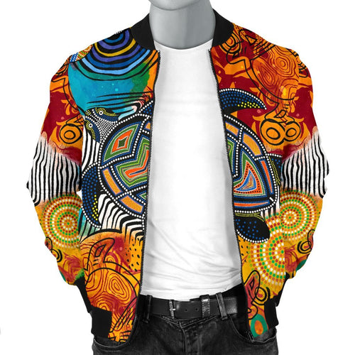 aboriginal-mens-bomber-jacket-turtle-indigenous-art