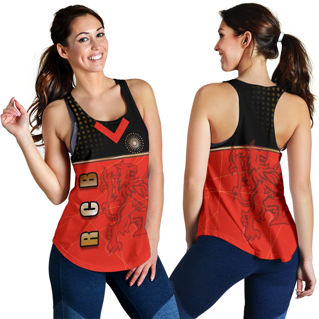 Bangalore Cricket India Women Racerback Tank Royal Challengers - Vibe Hoodie