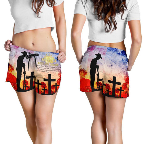 Anzac Women's Shorts - Anzac 2020 Lest We Forget The Australian Army - Vibe Hoodie