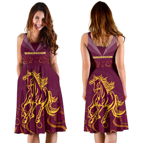 Brisbane Broncos Indigenous Women Dress - Vibe Hoodie