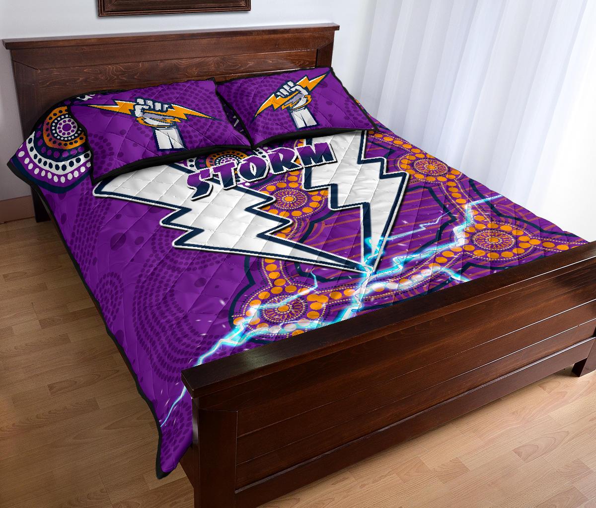 storm-quilt-bed-set-melbourne-indigenous-thunder
