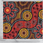 aboriginal-shower-curtain-indigenous-circle-dot-painting-style-1
