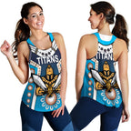 Gold Coast Women Racerback Tank Titans Gladiator Simple Indigenous - Vibe Hoodie