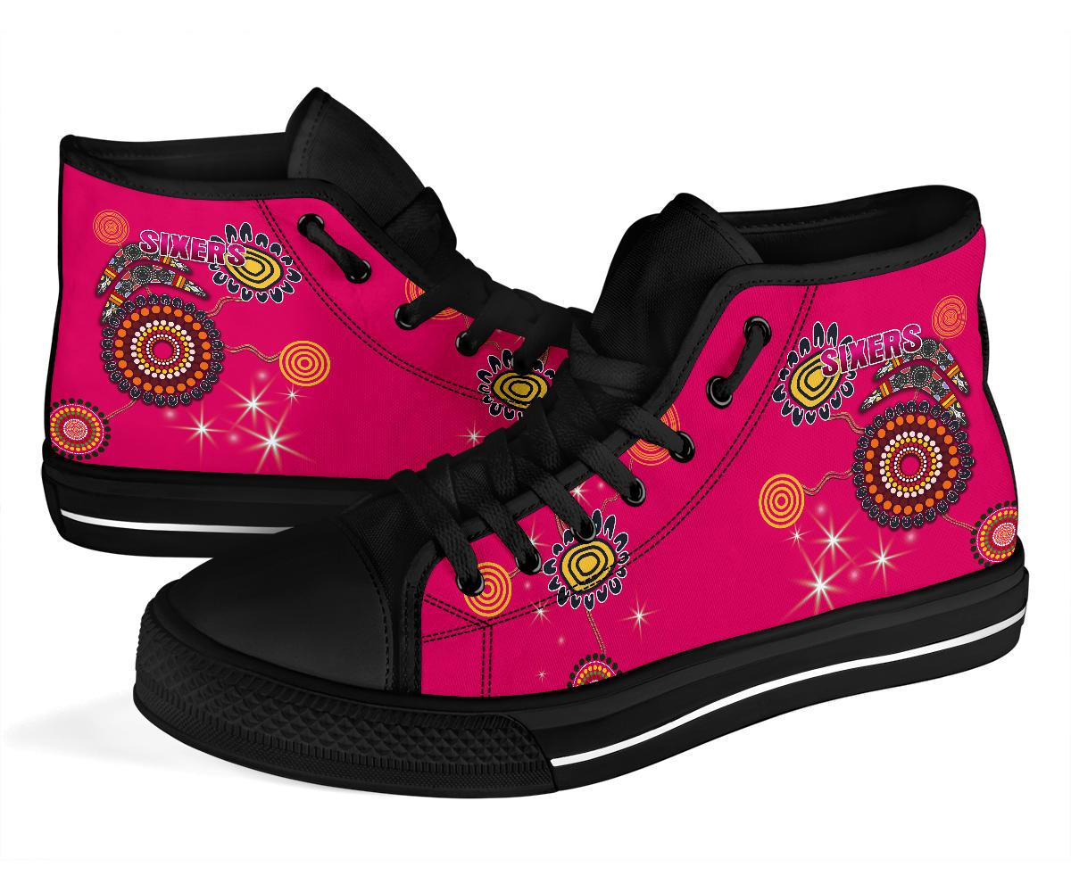 sydney-high-top-shoe-sixers-indigenous-magenta