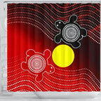 aboriginal-shower-curtain-indigenous-circle-dot-painting-style
