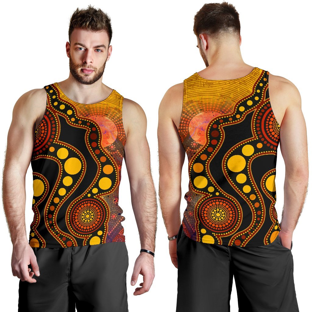 aboriginal-mens-tank-top-australia-indigenous-flag-circle-dot-painting-art-golden