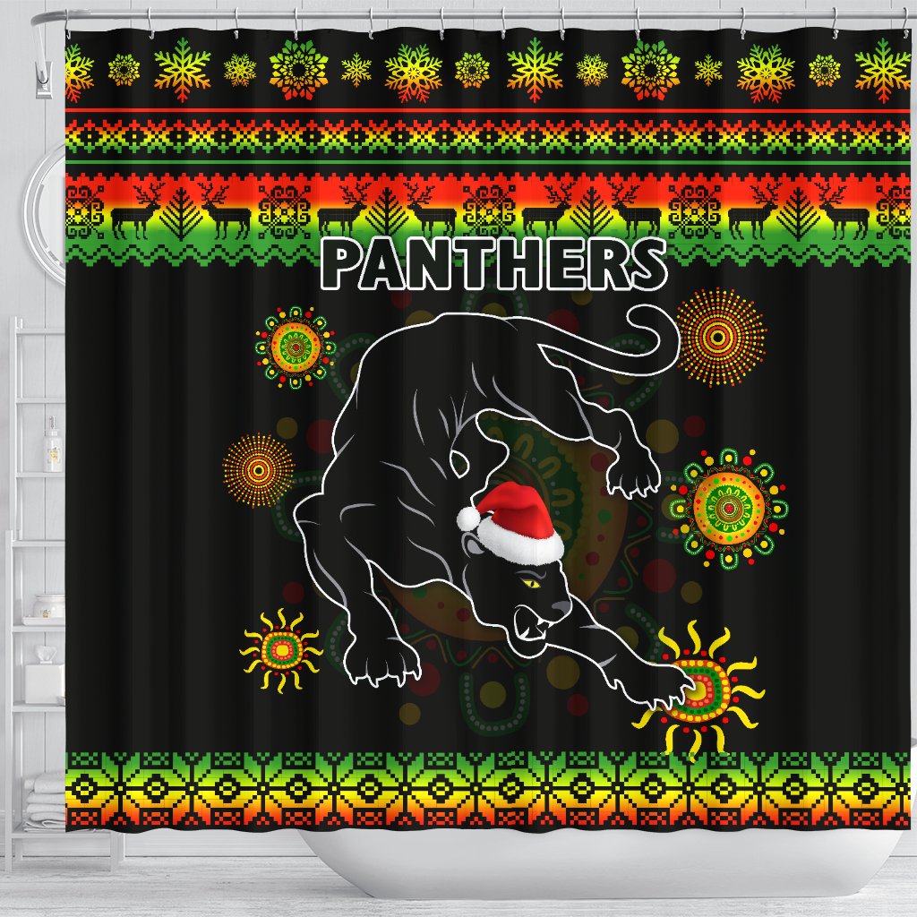 penrith-panthers-christmas-shower-curtain-indigenous
