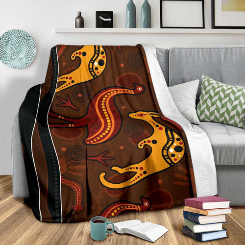 aboriginal-premium-blanket-indigenous-kangaroo-and-emu-brown-color