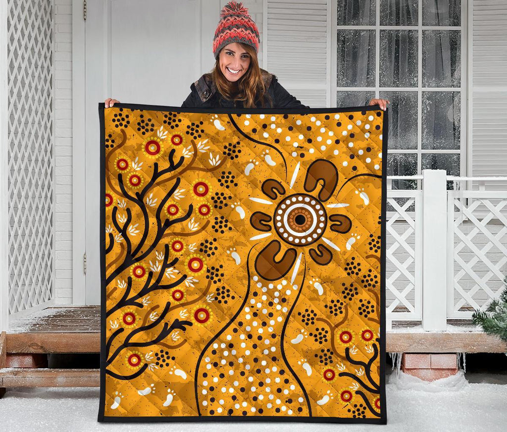 premium-quilt-aboriginal-art-in-spring-style