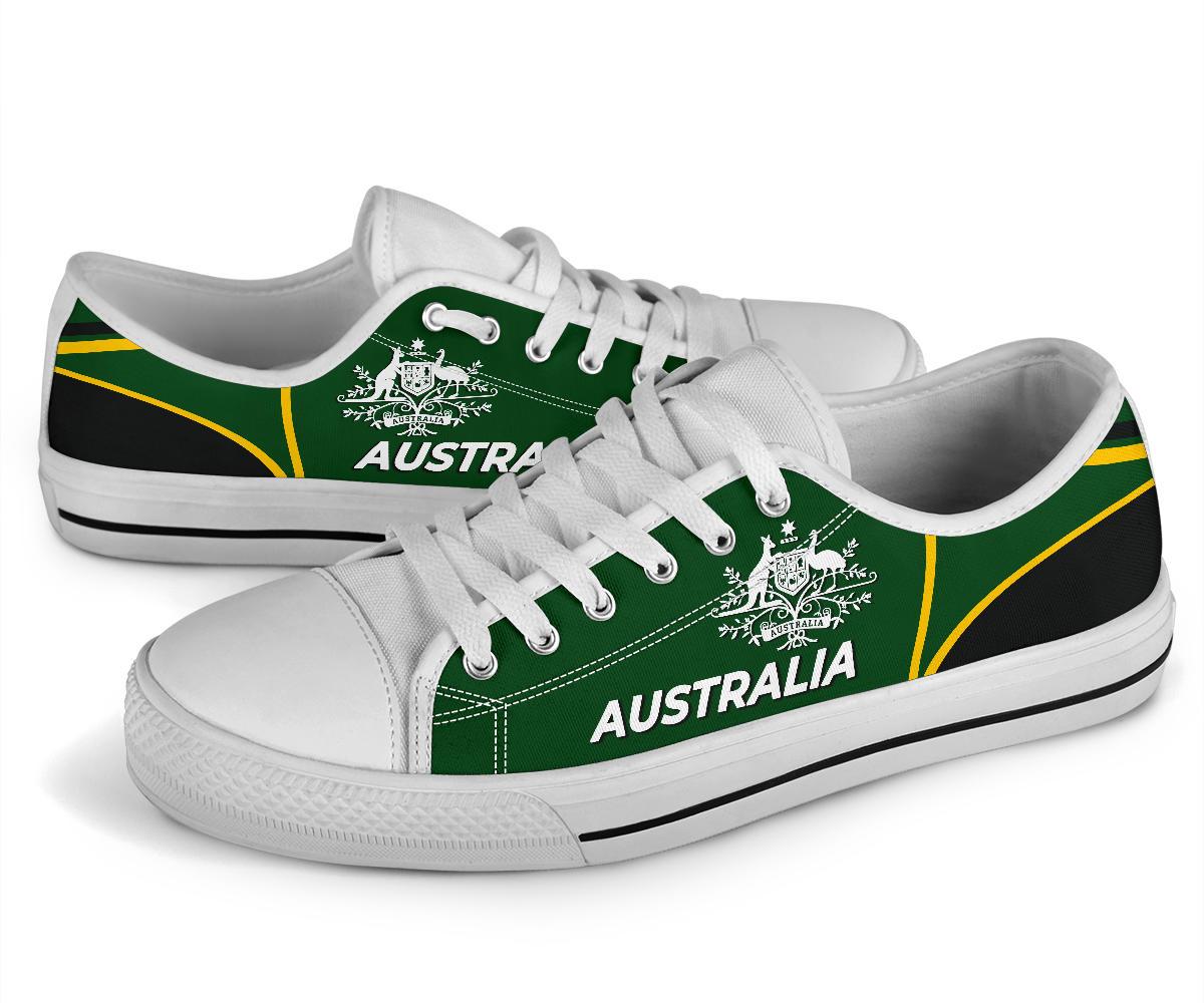 low-top-shoes-australian-coat-of-arms-shoes-green