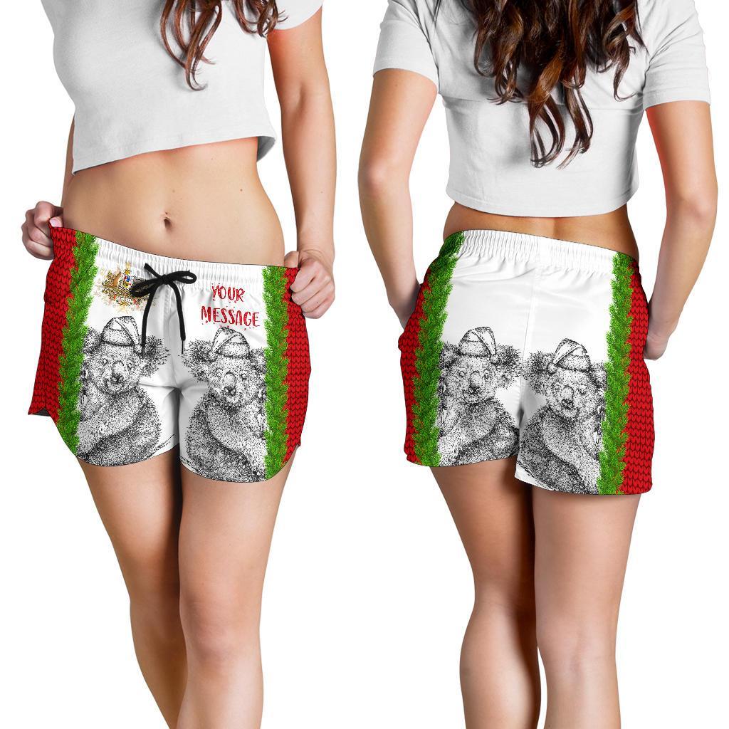 [Custom] Christmas All Over Print Women's Shorts - Merry Christmas Koala - Vibe Hoodie