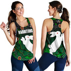 Rabbitohs Women Racerback Tank Simple Indigenous - Vibe Hoodie