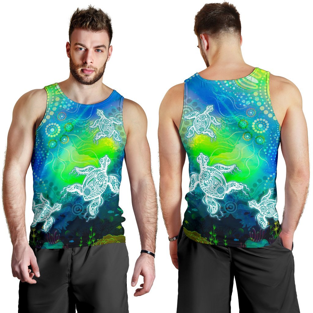 aboriginal-mens-tank-top-indigenous-turtle-ocean-dot-painting-art