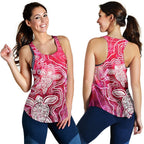 aboriginal-womens-racerback-tank-sea-turtle-with-indigenous-patterns-pink