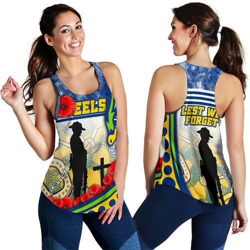 Eels Rugby Women's Racerback Tank Indigenous Anzac Day - Vibe Hoodie