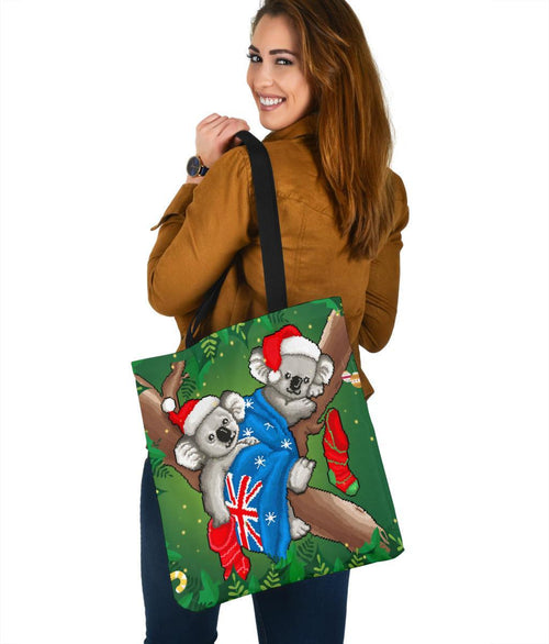 christmas-tote-bags-australia-flag-with-koala-ugly-christmas
