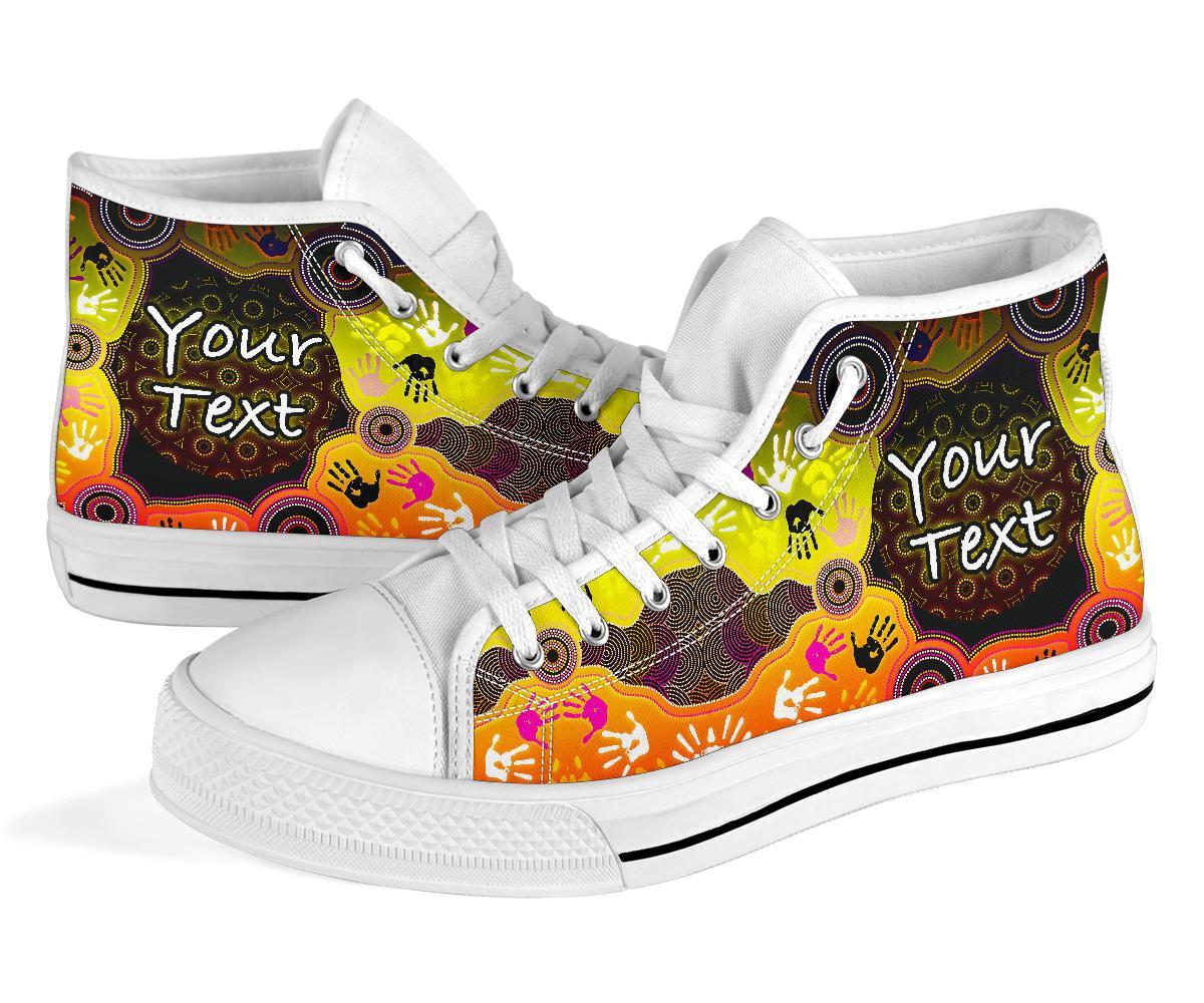 custom-aboriginal-high-top-shoe-indigenous-circle-dot-painting-hand-art-bn18