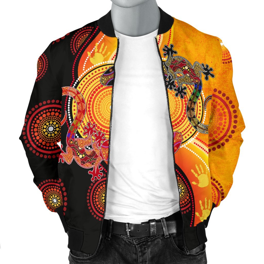 aboriginal-mens-bomber-jacket-couple-aboriginal-lizards